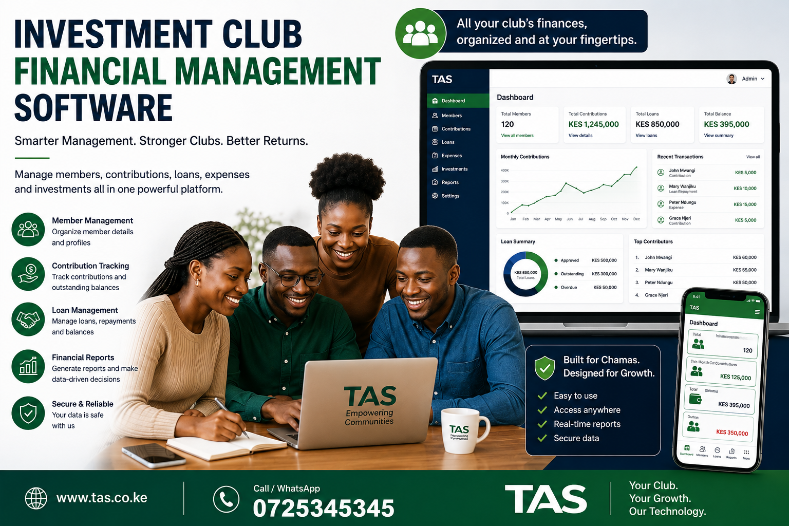 Investment Club Financial Management Software Kenya