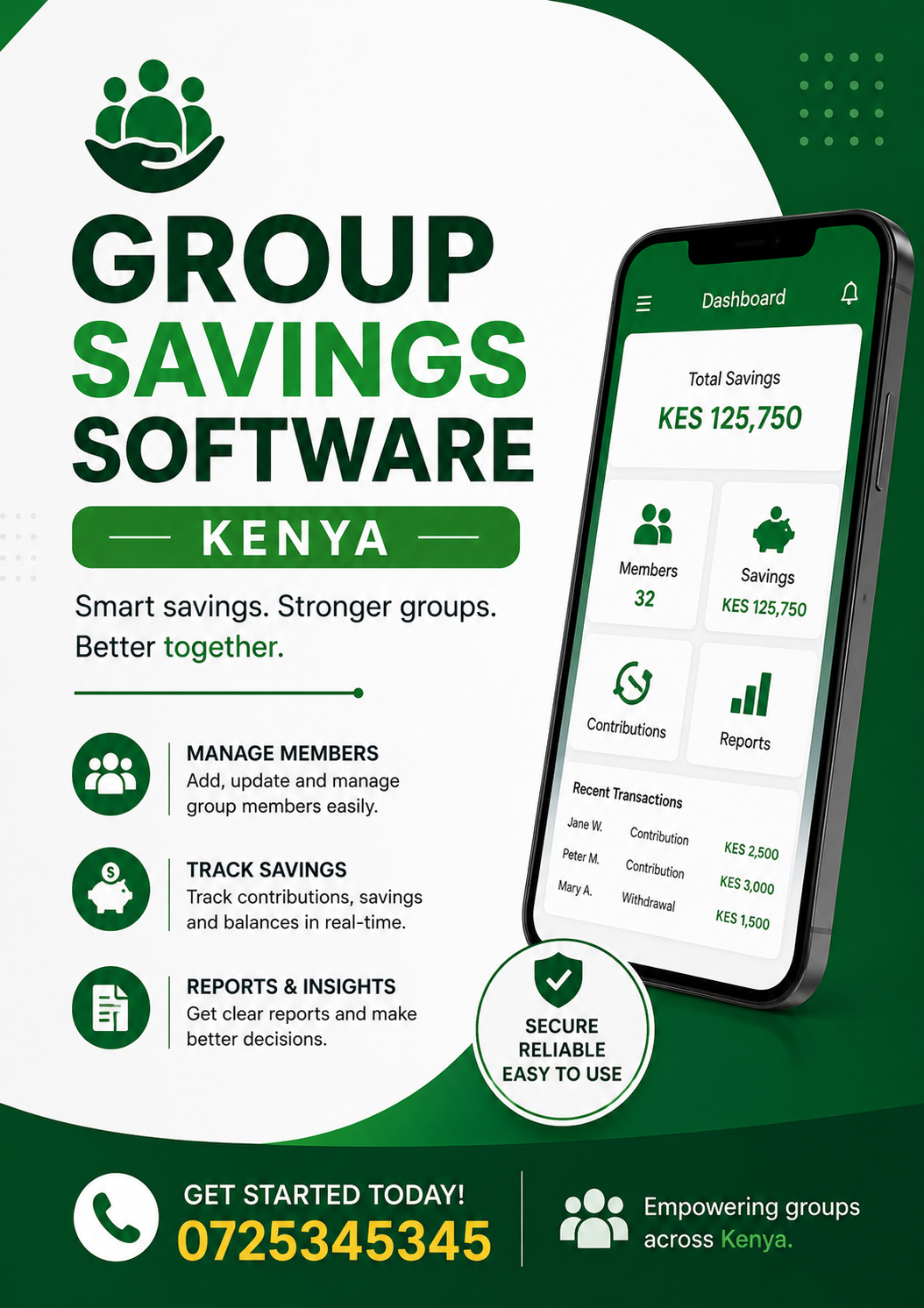 group savings software Kenya
