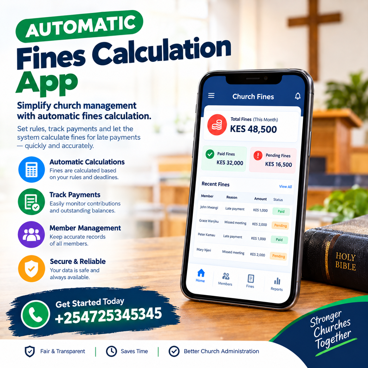 automatic fines calculation app