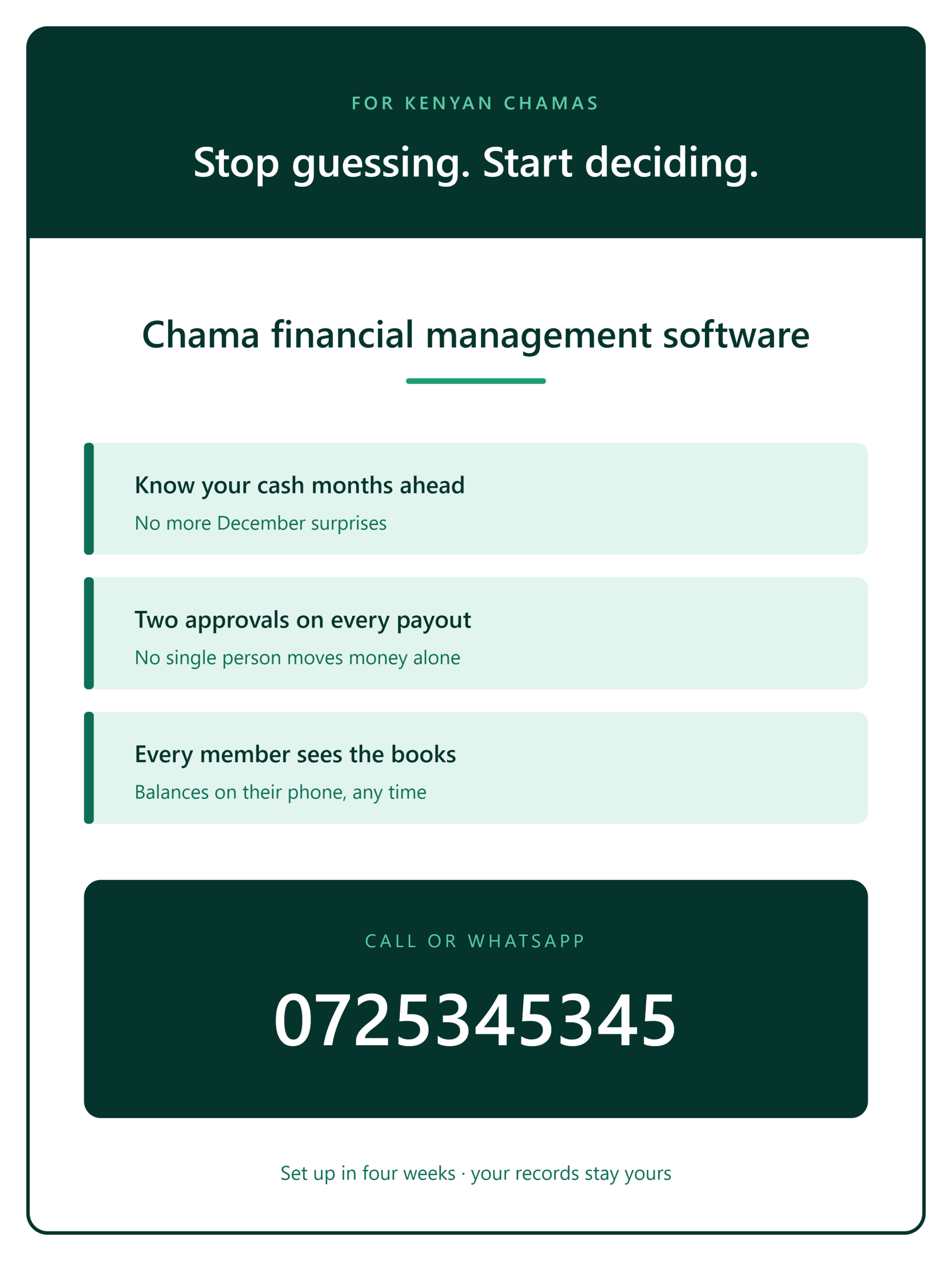 chama financial management software