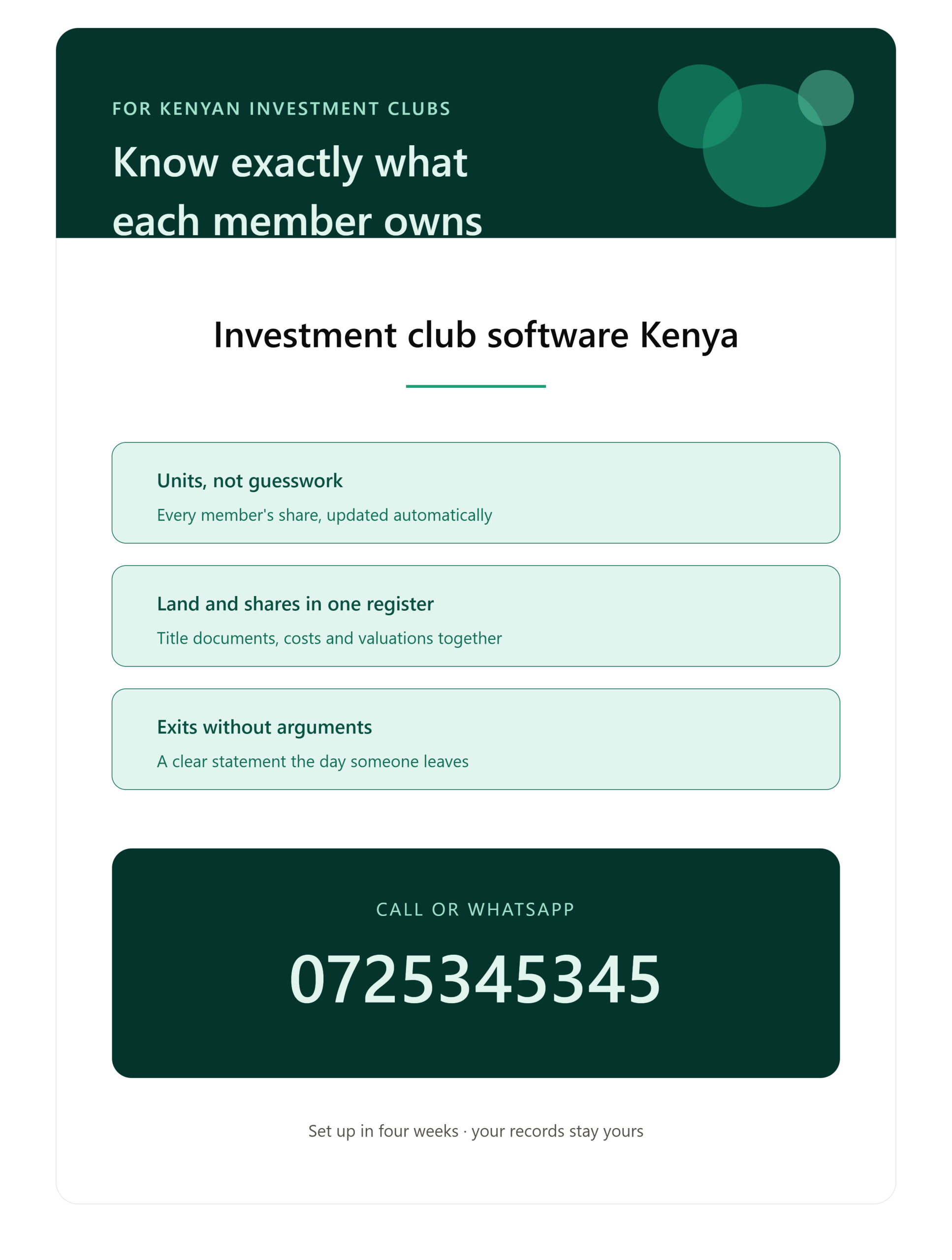 investment club software Kenya