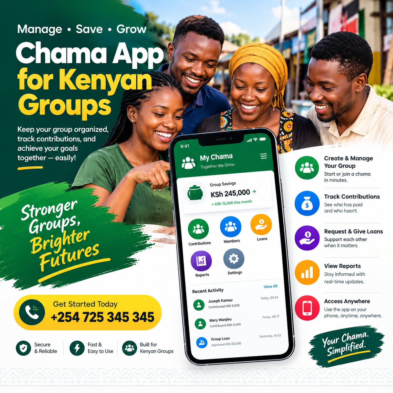 chama app for Kenyan groups