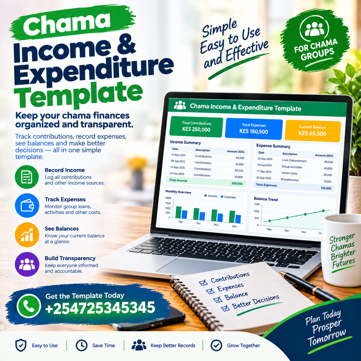 chama income and expenditure template